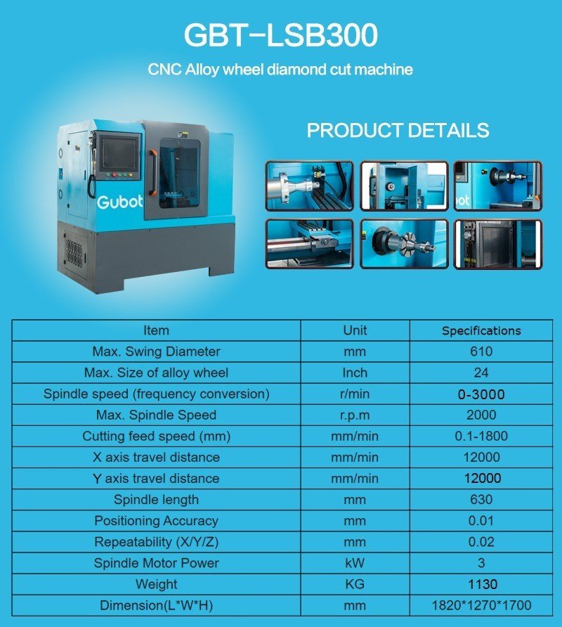 Máy tiện lazang CNC Gubot GBT-LSB300